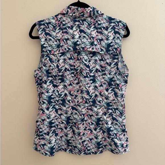 Silver Bait Women’s Sleeveless Vented Button Down Fishing Shirt Size Medium - Picture 5 of 5